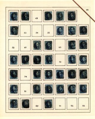 BELGIEN 1851/54 - 3. AUGABE (MEDAILLON) – Blatt 69