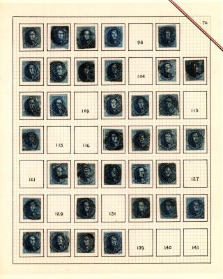 BELGIEN 1851/54 - 3. AUGABE (MEDAILLON) – Blatt 70