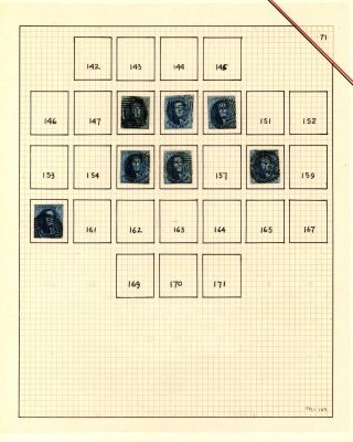 BELGIEN 1851/54 - 3. AUGABE (MEDAILLON) – Blatt 71