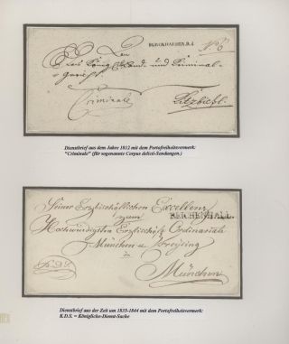 BAYERN POSTGESCHICHTE 1790-1920 - VORPHILA UND BESONDERHEITEN – Blatt 2
