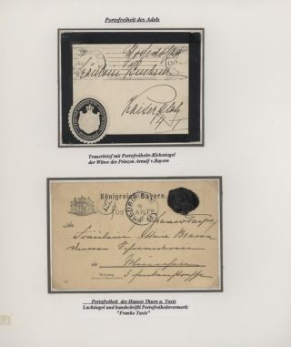 BAYERN POSTGESCHICHTE 1790-1920 - VORPHILA UND BESONDERHEITEN – Blatt 3