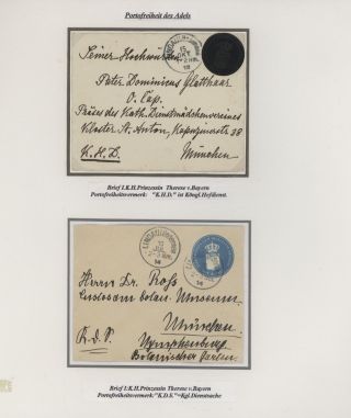 BAYERN POSTGESCHICHTE 1790-1920 - VORPHILA UND BESONDERHEITEN – Blatt 5