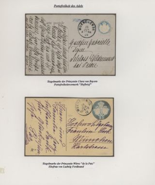 BAYERN POSTGESCHICHTE 1790-1920 - VORPHILA UND BESONDERHEITEN – Blatt 6
