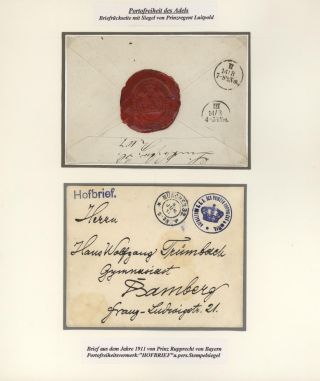 BAYERN POSTGESCHICHTE 1790-1920 - VORPHILA UND BESONDERHEITEN – Blatt 7