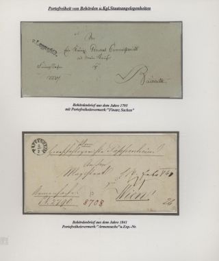 BAYERN POSTGESCHICHTE 1790-1920 - VORPHILA UND BESONDERHEITEN – Blatt 10