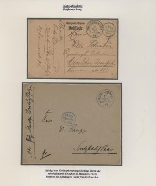 BAYERN POSTGESCHICHTE 1790-1920 - VORPHILA UND BESONDERHEITEN – Blatt 14