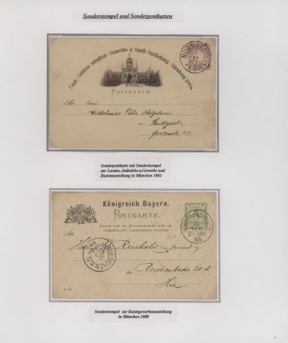 BAYERN POSTGESCHICHTE 1790-1920 - VORPHILA UND BESONDERHEITEN – Blatt 15