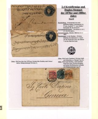 DIE BAHNPOSTSTEMPEL BRITISH INDIEN 1860 BIS 1890 – Blatt 55