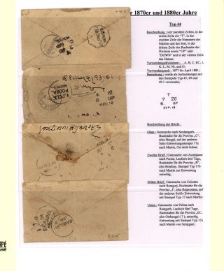 DIE BAHNPOSTSTEMPEL BRITISH INDIEN 1860 BIS 1890 – Blatt 61