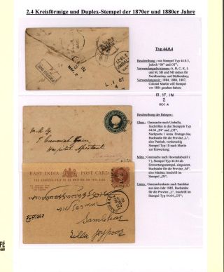 DIE BAHNPOSTSTEMPEL BRITISH INDIEN 1860 BIS 1890 – Blatt 65