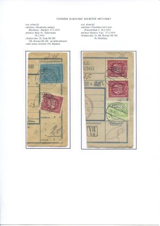 ÚSTŘIŽKY POŠTOVNÍCH PRŮVODEK 1918-1921 – list 6