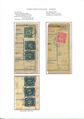 ÚSTŘIŽKY POŠTOVNÍCH PRŮVODEK 1918-1921 – list 7