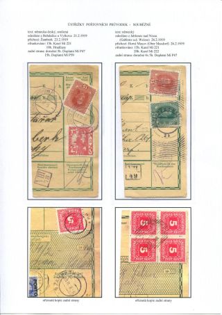 ÚSTŘIŽKY POŠTOVNÍCH PRŮVODEK 1918-1921 – list 8