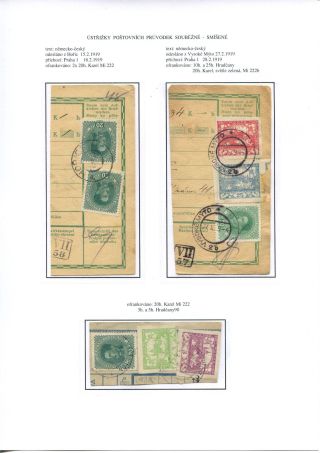 ÚSTŘIŽKY POŠTOVNÍCH PRŮVODEK 1918-1921 – list 9