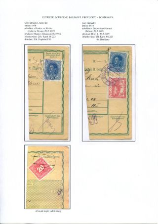 ÚSTŘIŽKY POŠTOVNÍCH PRŮVODEK 1918-1921 – list 10
