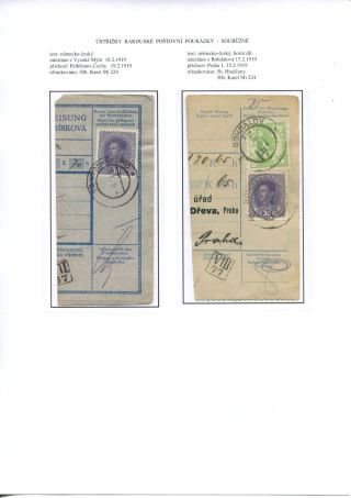 ÚSTŘIŽKY POŠTOVNÍCH PRŮVODEK 1918-1921 – list 11
