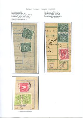 ÚSTŘIŽKY POŠTOVNÍCH PRŮVODEK 1918-1921 – list 13