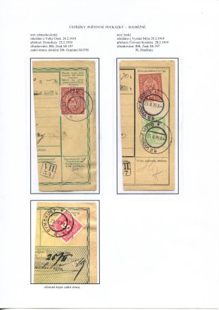 ÚSTŘIŽKY POŠTOVNÍCH PRŮVODEK 1918-1921 – list 16