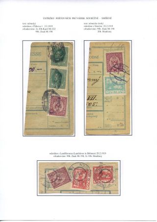 ÚSTŘIŽKY POŠTOVNÍCH PRŮVODEK 1918-1921 – list 17