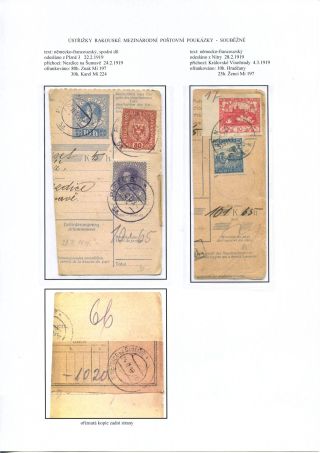 ÚSTŘIŽKY POŠTOVNÍCH PRŮVODEK 1918-1921 – list 18