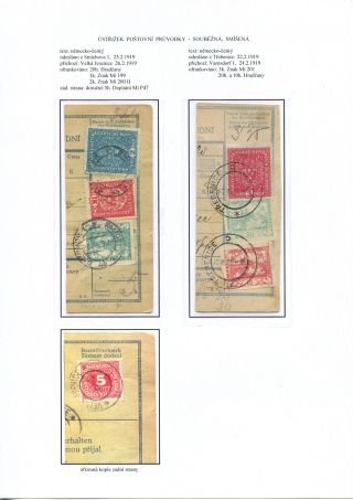 ÚSTŘIŽKY POŠTOVNÍCH PRŮVODEK 1918-1921 – list 19