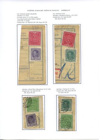 ÚSTŘIŽKY POŠTOVNÍCH PRŮVODEK 1918-1921 – list 20