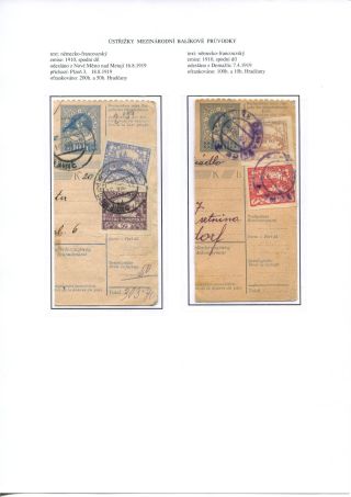 ÚSTŘIŽKY POŠTOVNÍCH PRŮVODEK 1918-1921 – list 25