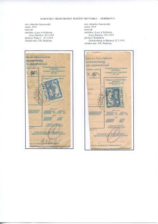 ÚSTŘIŽKY POŠTOVNÍCH PRŮVODEK 1918-1921 – list 30