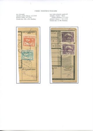 ÚSTŘIŽKY POŠTOVNÍCH PRŮVODEK 1918-1921 – list 33