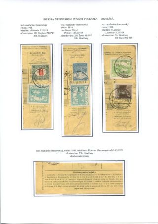 ÚSTŘIŽKY POŠTOVNÍCH PRŮVODEK 1918-1921 – list 38