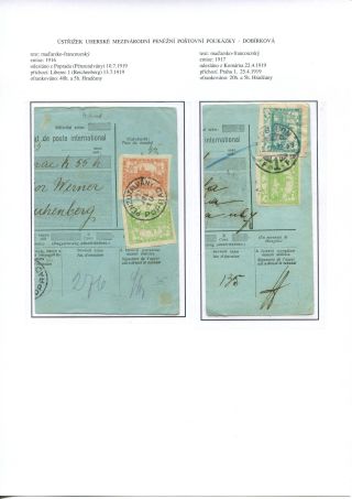 ÚSTŘIŽKY POŠTOVNÍCH PRŮVODEK 1918-1921 – list 40