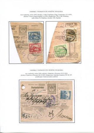 ÚSTŘIŽKY POŠTOVNÍCH PRŮVODEK 1918-1921 – list 42