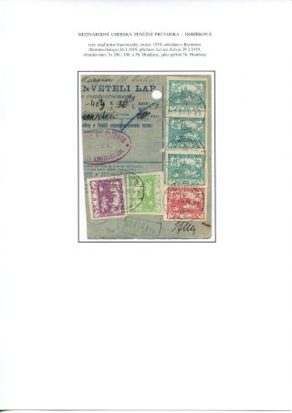 ÚSTŘIŽKY POŠTOVNÍCH PRŮVODEK 1918-1921 – list 43