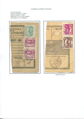 ÚSTŘIŽKY POŠTOVNÍCH PRŮVODEK 1918-1921 – list 49