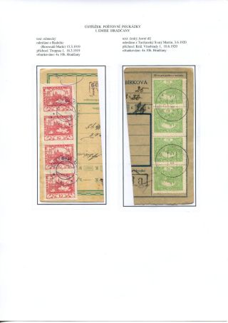 ÚSTŘIŽKY POŠTOVNÍCH PRŮVODEK 1918-1921 – list 52
