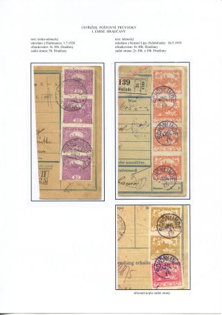 ÚSTŘIŽKY POŠTOVNÍCH PRŮVODEK 1918-1921 – list 57