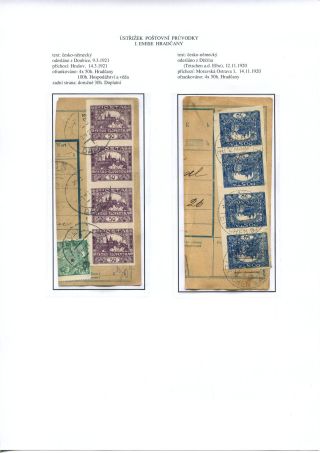 ÚSTŘIŽKY POŠTOVNÍCH PRŮVODEK 1918-1921 – list 58