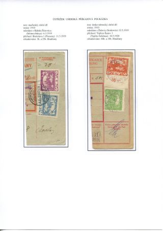 ÚSTŘIŽKY POŠTOVNÍCH PRŮVODEK 1918-1921 – list 67