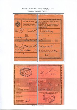 ÚSTŘIŽKY POŠTOVNÍCH PRŮVODEK 1918-1921 – list 71