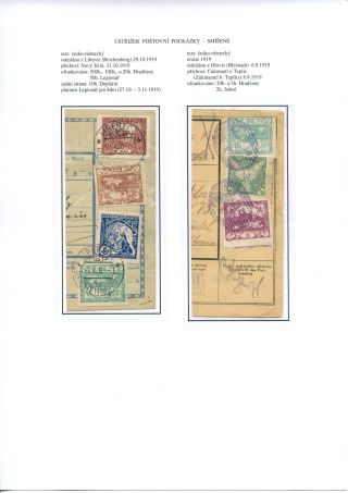 ÚSTŘIŽKY POŠTOVNÍCH PRŮVODEK 1918-1921 – list 72