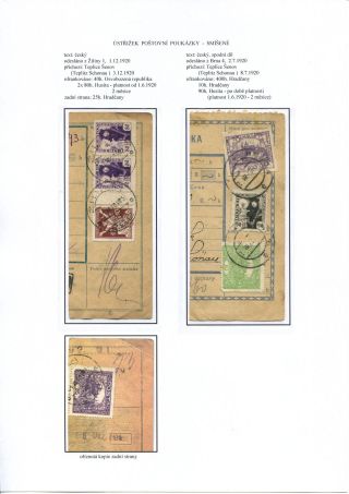 ÚSTŘIŽKY POŠTOVNÍCH PRŮVODEK 1918-1921 – list 77