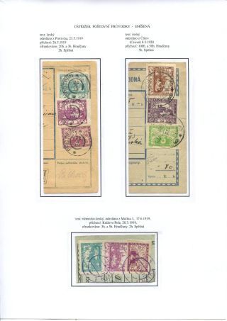 ÚSTŘIŽKY POŠTOVNÍCH PRŮVODEK 1918-1921 – list 78