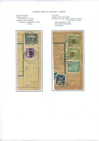 ÚSTŘIŽKY POŠTOVNÍCH PRŮVODEK 1918-1921 – list 79