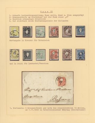 AUSTRIA 1851-1862 – sheet 2