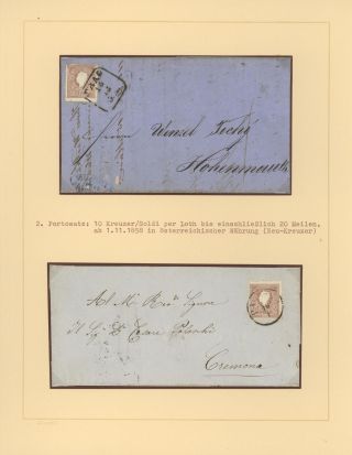 AUSTRIA 1851-1862 – sheet 3