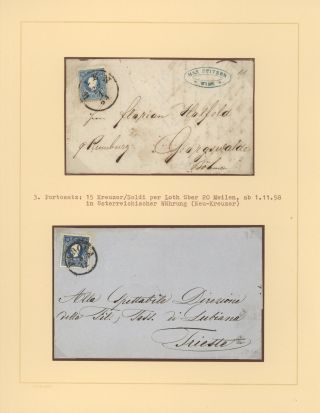 AUSTRIA 1851-1862 – sheet 4