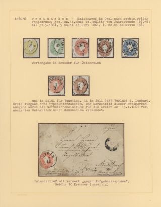 AUSTRIA 1851-1862 – sheet 16