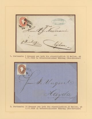 AUSTRIA 1851-1862 – sheet 17