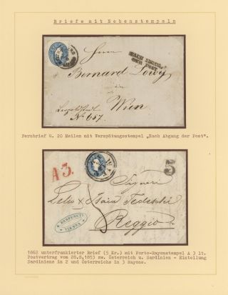 AUSTRIA 1851-1862 – sheet 23