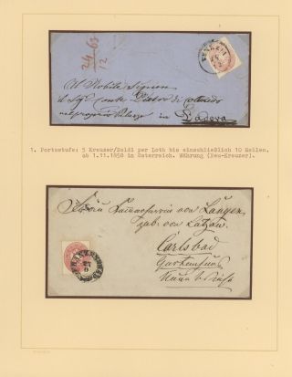 AUSTRIA 1851-1862 – sheet 34
